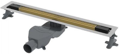 Душевой лоток Boheme B&amp;T Infinity 80 981-80-MG с решеткой Золото матовое