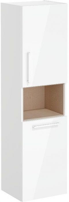 Шкаф пенал Vitra Root 40 R 66231 подвесной с бельевое корзиной Белый глянцевый