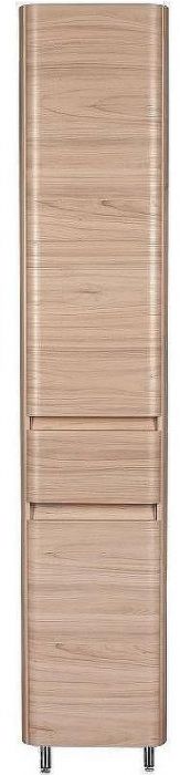 Шкаф пенал Style Line Атлантика 35 L Люкс Plus СС-00002228 с бельевой корзиной Ясень перламутр