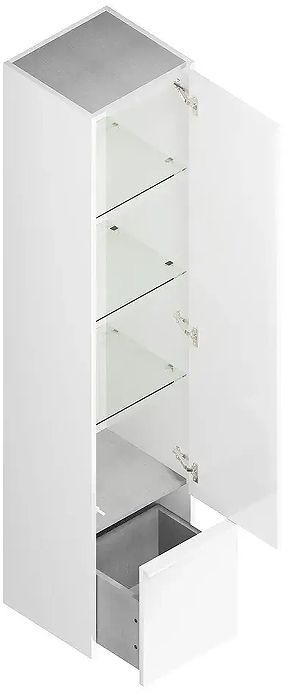 Шкаф пенал Kerama Marazzi Modula 35 MOD.165\WHT подвесной цвет Белый глянцевый Шкаф пенал Kerama Marazzi Modula 35 MOD.165\WHT подвесной цвет Белый глянцевый