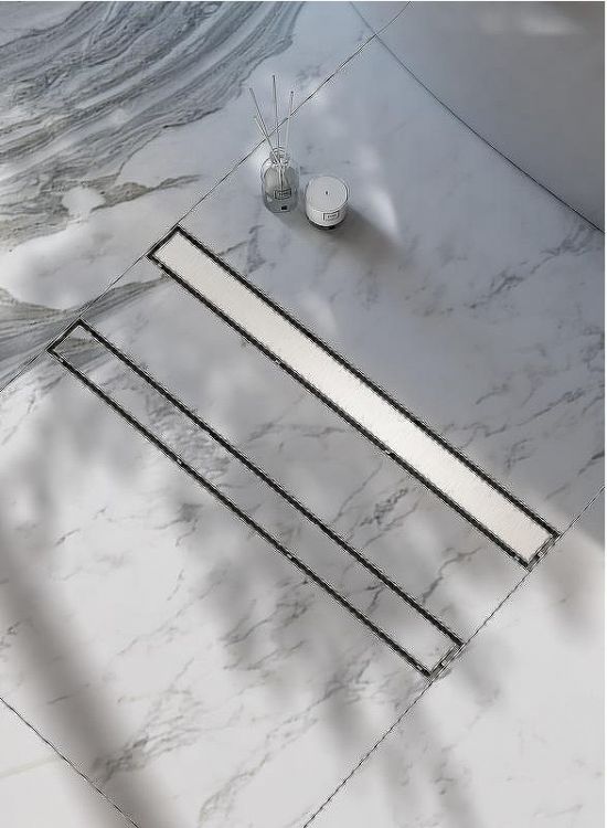 Душевой лоток Raglo 60 R652.60.05 с решеткой Сатин / под плитку