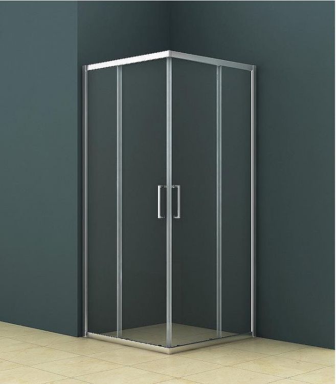 Душевой уголок Azario Seattle AZ-131 S A 90*90*195 профиль Хром стекло прозрачное