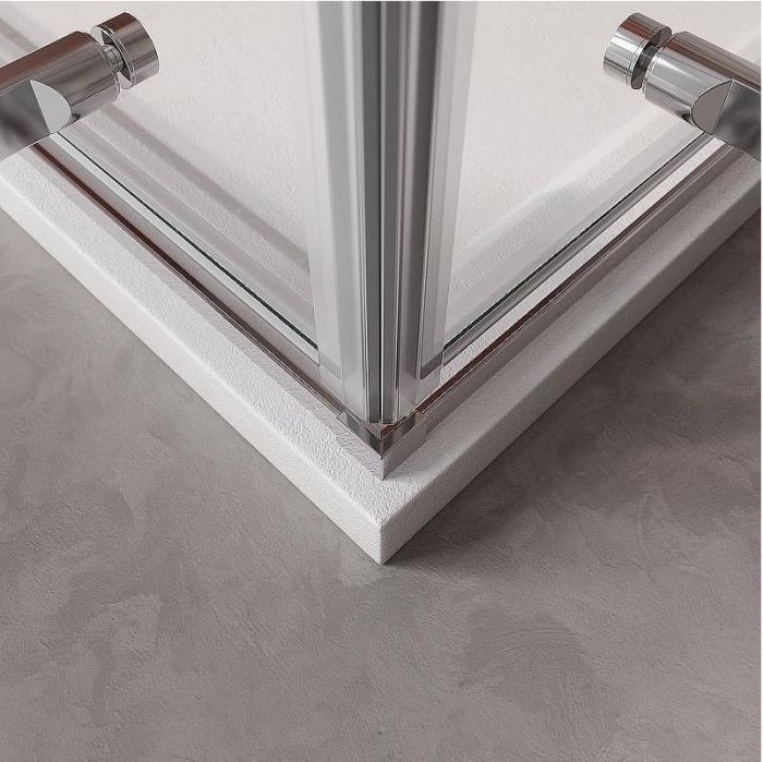 Душевой уголок Cezares Liner 100x100 LINER-A-2-100-C-Cr профиль Хром стекло прозрачное