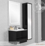 Мебель АКВАТОН Римини 60, чёрная Мебель АКВАТОН Римини 60, чёрная