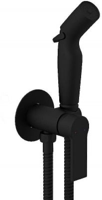 Гигиенический душ со смесителем Cersanit Brasko Black 64103 Черный матовый