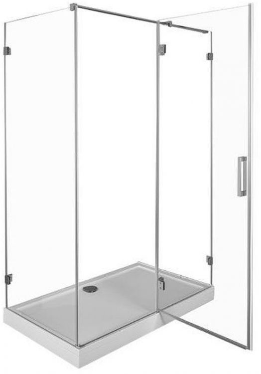 Душевой уголок Aquanet Beta NWD1231 140x80 L 185424 профиль Хром стекло прозрачное