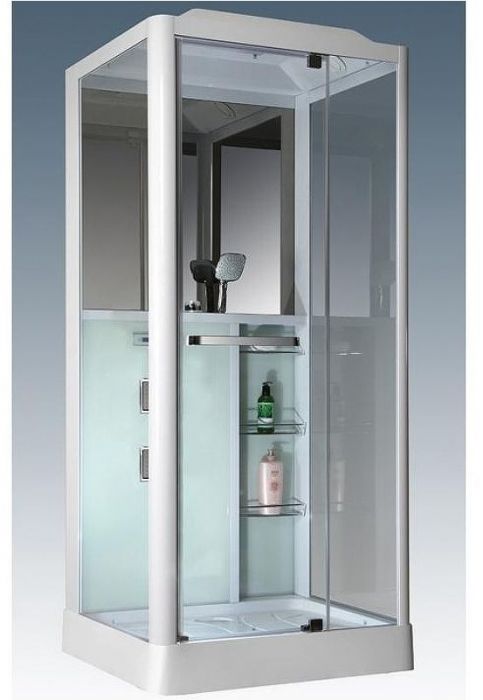 Душевая кабина Grossman GR-126 100x90 профиль Белый стекло прозрачное