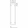 Пенал для ванной Geberit Xeno? 40х170х35.1, белый глянец [500.503.01.1]
