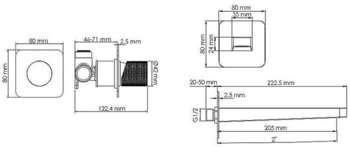 Смеситель для раковины WasserKRAFT Naab A8651.314 Хром