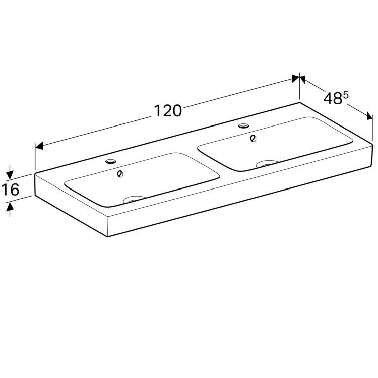 Раковина Geberit iCon, 124120000