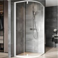 Душевой уголок Ravak Nexty NSKK3-90 90x90 3O677101Z1 профиль Белый стекло Transparent