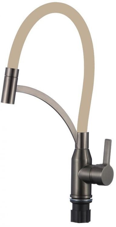 Смеситель для кухни Fmark FS8244Q-12 цвет Графит Бежевый Смеситель для кухни Fmark FS8244Q-12 цвет Графит Бежевый