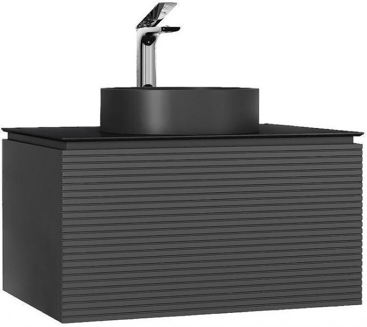 Тумба под раковину Jorno Stone 100 Stn.01.100/P/A/JR подвесная Антрацит