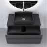 Тумба под раковину Jorno Stone 100 Stn.01.100/P/A/JR подвесная Антрацит