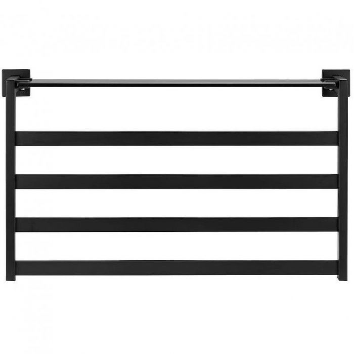 Электрический полотенцесушитель Black&White Universe N-333B 58х35 333BN с полкой Черный матовый