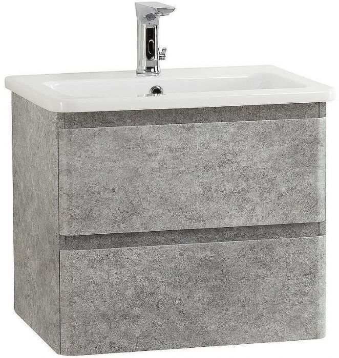 Тумба под раковину BelBagno 60 ALBANO-CER-600-2C-SO-CVG подвесная Cemento Verona Grigio
