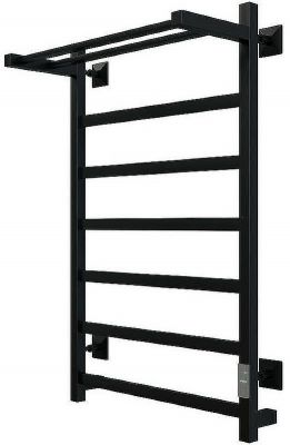 Электрический полотенцесушитель Aringa Порто 80x50 AR03010BL с полкой Черный