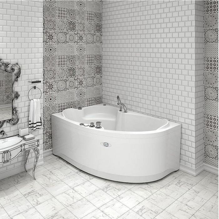 Акриловая ванна Radomir Vannesa Ирма 2 150х97 L 2-01-0-1-1-216 Белая без гидромассажа