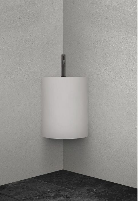 Раковина Abber Stein 42 AS2625 угловая Белая матовая