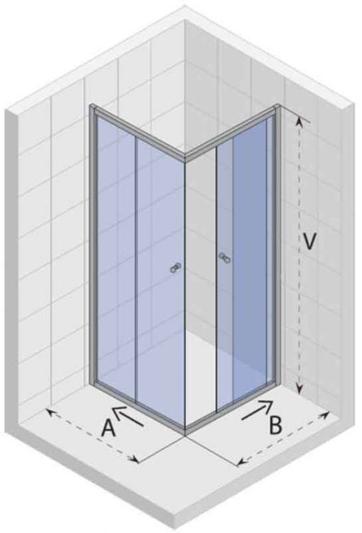 Схема открывания дверей Riho Hamar Square