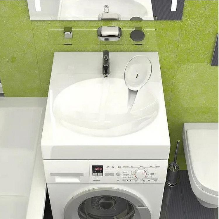 Раковина Reflexion Gamma 60 RX6060GM на стиральную машину Белая Раковина Reflexion Gamma 60 RX6060GM на стиральную машину Белая