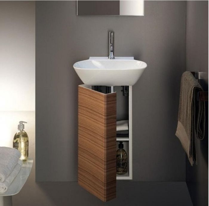 Тумба под раковину Laufen Ino 30 L 4.2530.1.030.171.1 подвесная Темный орех