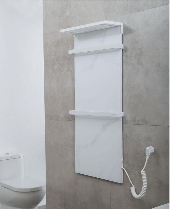 Электрический полотенцесушитель Black&White Universe 40x90 388WM с полкой Белый