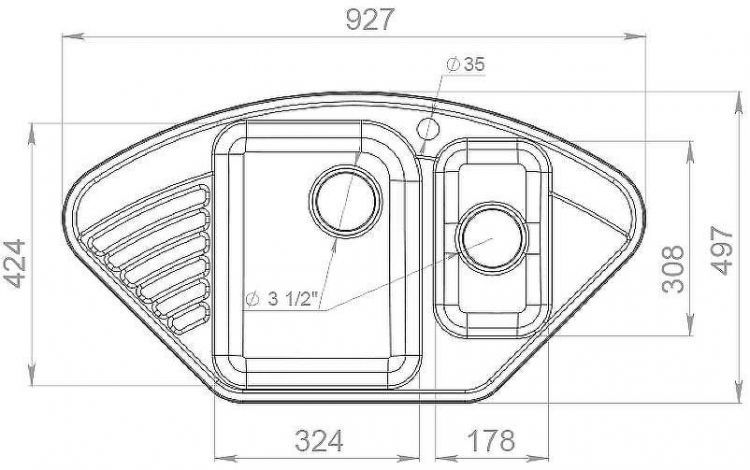 Кухонная мойка GranFest Quarz GF-Z14 Терракот