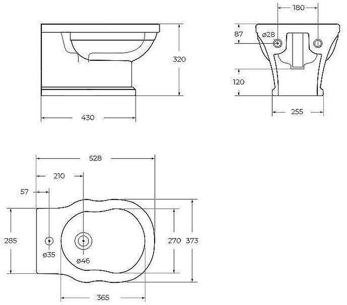 Биде BelBagno Boheme BB115BH подвесное Белое
