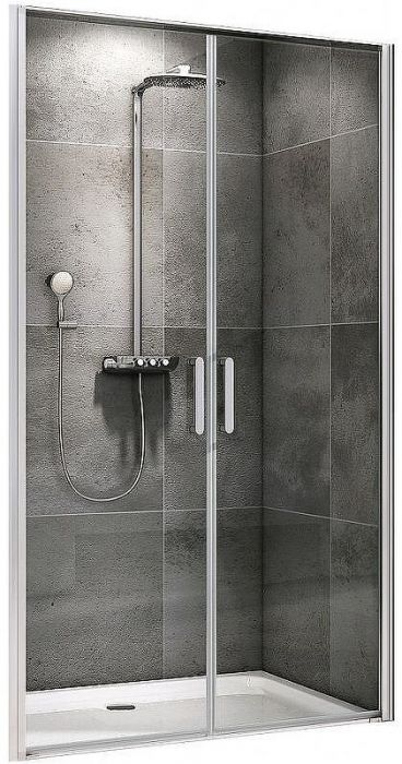 Душевая дверь Abber Sonnenstrand 100 AG04100C профиль Хром стекло прозрачное