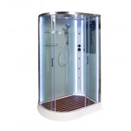 Душевая кабина Deto A102 R LED с кнопкой и гидромассажем 120x80x220