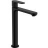 Hansgrohe Rebris S Смеситель для раковины-чаши 240, однорычажный, CoolStart, со сливным гарнитуром, цвет: матовый черный