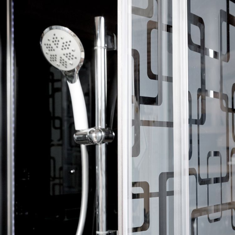 Душевая кабина Deto BМ1510 с электрикой BLACK 100x100x220