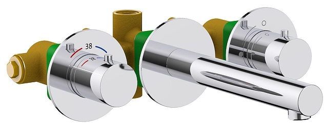 Смеситель для раковины Timo Saona 2382/00SM с термостатом цвет Хром