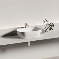 Раковина накладная овальной формы CERAMICANOVA Twist цвет белый матовый, CN12001MW