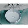 Умывальник CERAMICANOVA Element чаша накладная круглая 360 мм (цвет Серо-Голубой Матовый) CN6057MHL