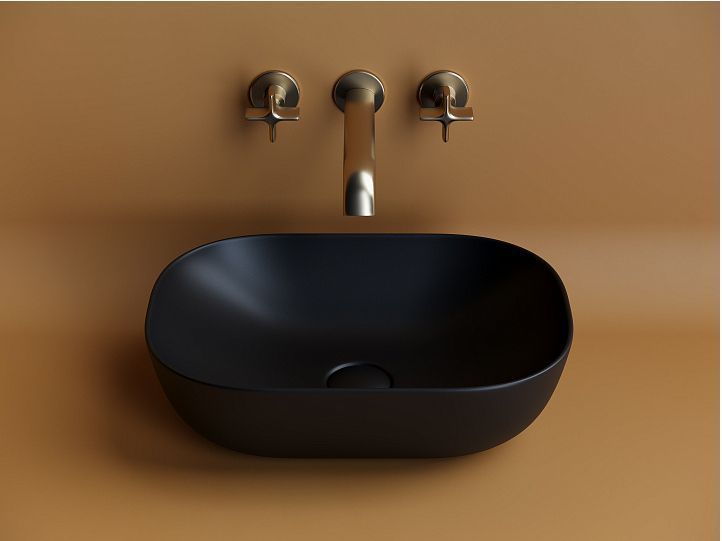 Умывальник CERAMICANOVA Element чаша накладная прямоугольная (цвет Чёрный Матовый) CN6009MB Умывальник CERAMICANOVA Element чаша накладная прямоугольная (цвет Чёрный Матовый) CN6009MB