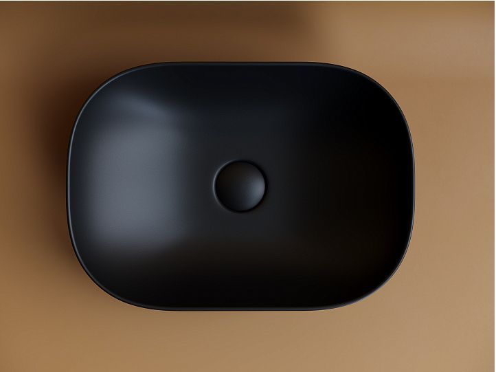 Умывальник CERAMICANOVA Element чаша накладная прямоугольная (цвет Чёрный Матовый) CN6009MB Умывальник CERAMICANOVA Element чаша накладная прямоугольная (цвет Чёрный Матовый) CN6009MB