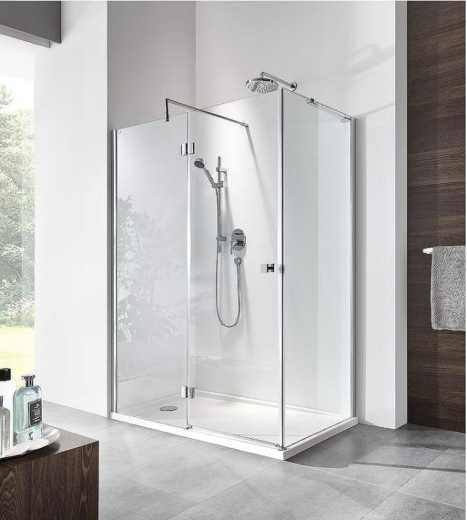 Душевая дверь Roca Metropolis 140 MP3414012M профиль Хром стекло прозрачное