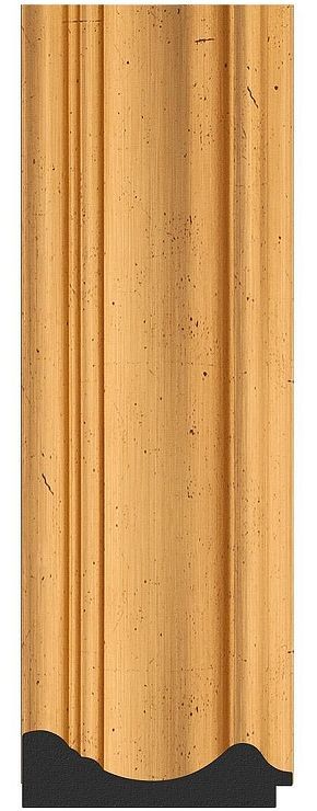 Зеркало Evoform Definite Floor 114х204 BY 7033 в багетной раме - Травленое золото 99