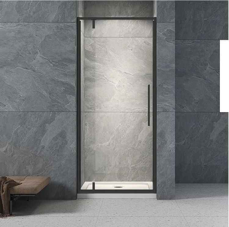 Душевая дверь Veconi Vianno VN-33B 90 VN33B-90-01-C7 профиль Черный матовый стекло прозрачное