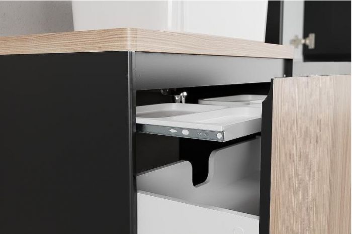 Тумба под раковину Velvex Klaufs 100 tpKLA.100.1Y.NEW-617.217 подвесная Шатанэ Черная