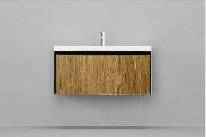 Тумба под раковину Velvex Klaufs 100 tpKLA.100.1Y.NEW-617.217 подвесная Шатанэ Черная