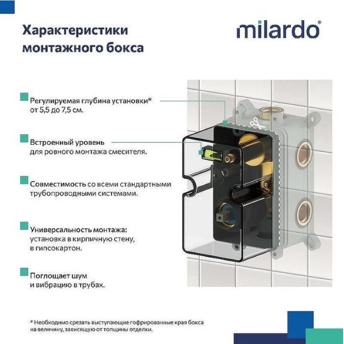 Душевая система Milardo Rora RORSB03M68 Хром