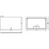 Зеркало SANCOS c подсветкой Square, 1200х700, SQ1200