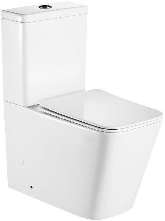 Унитаз компакт Royce Queen RCT-130108WH с бачком и сиденьем Микролифт