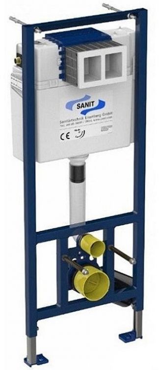 Инсталляция Sanit 90.506.00..S000 для унитаза без клавиши смыва с крепежом