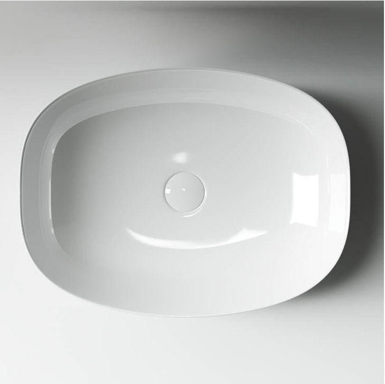 Умывальник чаша SANCOS Element накладная овальная 500x380x140мм, CN5005