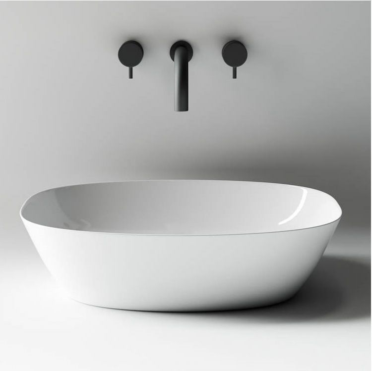 Умывальник чаша SANCOS Element накладная овальная 500x380x140мм, CN5005