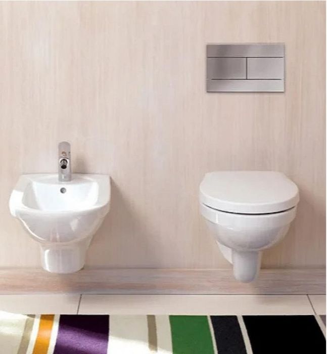 Комплект унитаза Jacob Delafon Patio EDV102-00+E70021-00 с инсталляцией Grohe Rapid SL 38772001 с сиденьем Микролифт и клавишей смыва Хром